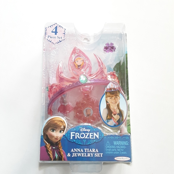Disney Accessories Disney Frozen Anna Tiara And Jewelry Set New